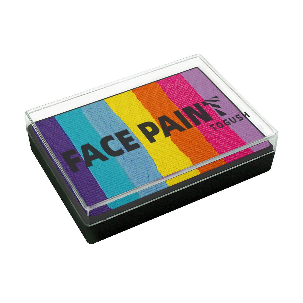 Rainbow Face Paint Palette 2.12OZ Split Cake Face Painting Water-Activated OPHIR