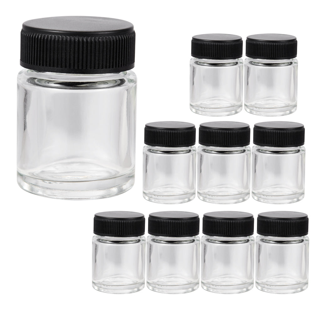 OPHIR Airbrush Glass Bottles Crystal Clear Airbrush Spare Bottle for Temporary Tattoo Nail Inks