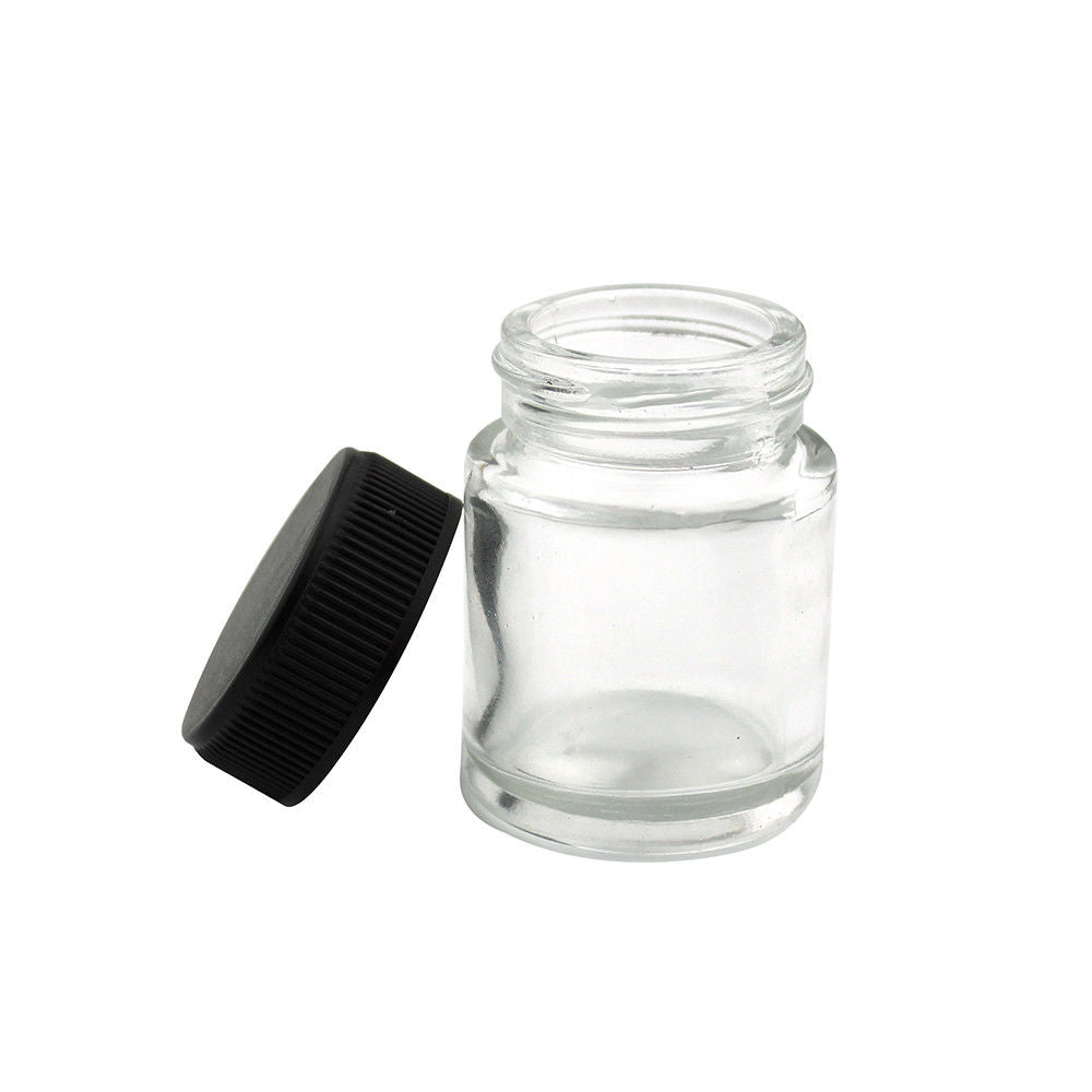 OPHIR Airbrush Glass Bottles Crystal Clear Airbrush Spare Bottle for Temporary Tattoo Nail Inks