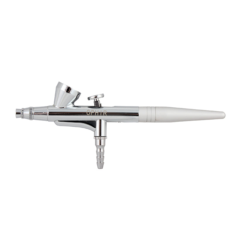 OPHIR 0.3mm Single-Action Airbrush Set with Mini Air Compressor for Body Art Tattoo Model Hobby Painting