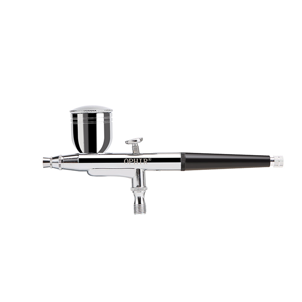OPHIR Dual Action Airbrush 0.3mm Airbrush Spray Paint Mini Air Compressor for Temporary Tattoo Body Painting Model Painting