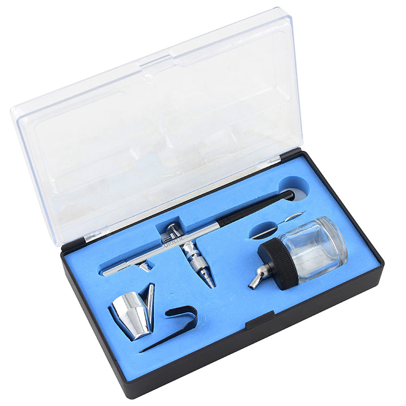 OPHIR Make Up Spray Gun Pink Double Action 12V DC Portable 0.35mm Airbrush Mini Compressor Kit for Car Painting Body Painting