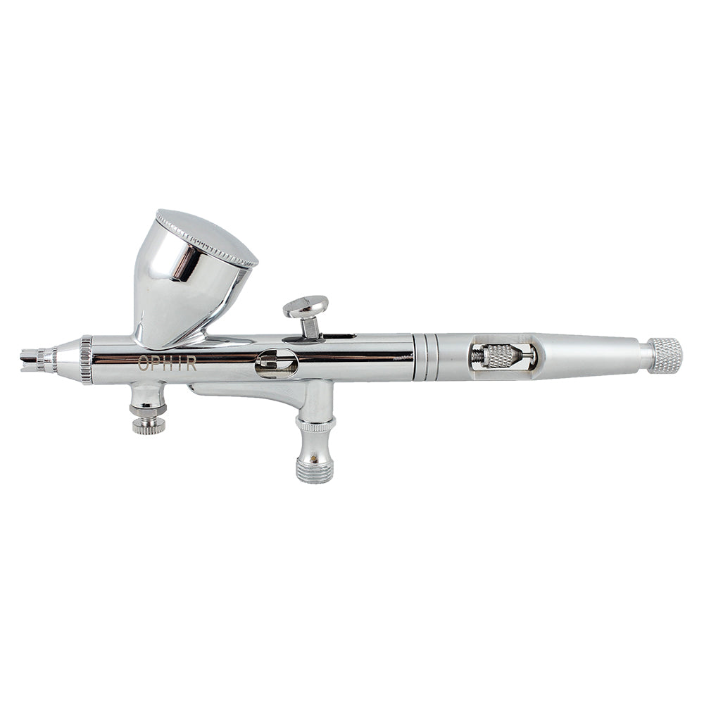 OPHIR Dual-Action Gravity Airbrush Pro Set Kit with 0.2mm,0.3mm,0.5mm Tips for Hobby Auto Nail Paint Cake Paint