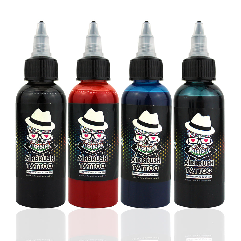 OPHIR Professional Airbrush Temporary Tattoo Ink, Body Art Paint 60ML/Bottle 2.03OZ/Bottle