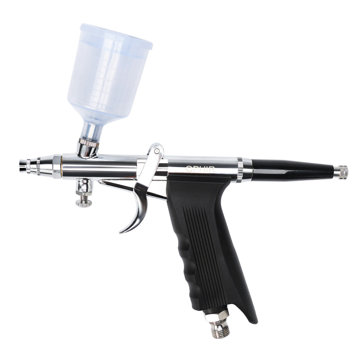 OPHIR Double-Action Spray Gun 0.3mm,0.5mm,0.8mm Nozzle Set Trigger Air-Paint Control Spray Gun Kit with 3 Cups for Hobby Painting