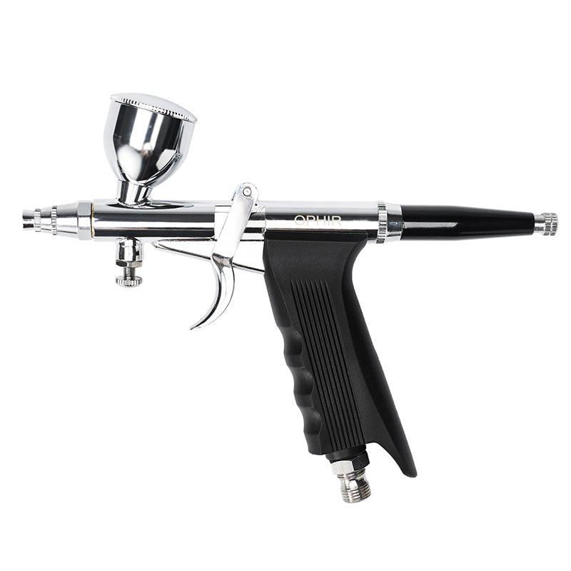 OPHIR Double-Action Spray Gun 0.3mm,0.5mm,0.8mm Nozzle Set Trigger Air-Paint Control Spray Gun Kit with 3 Cups for Hobby Painting