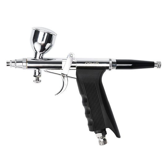 OPHIR Double-Action Spray Gun 0.3mm,0.5mm,0.8mm Nozzle Set Trigger Air-Paint Control Spray Gun Kit with 3 Cups for Hobby Painting