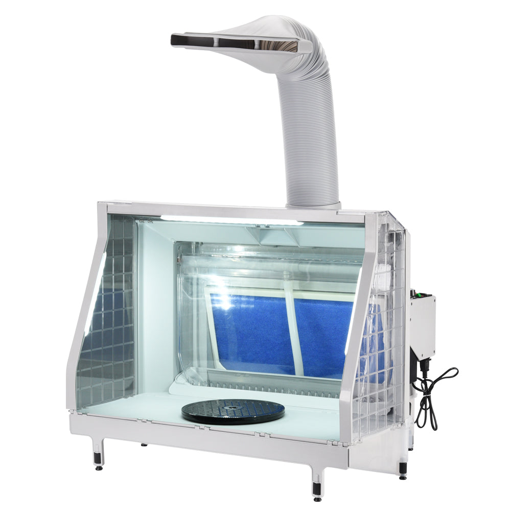 Autolock Upgraded Water Curtain Airbrush Spray Booth, Spray Paint Booth for  Airbrushing with Filter LED Lights for Model, Shoes,Crafts, T-Shirt, Cake