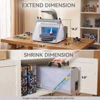 OPHIR Portable Water Curtain Airbrush Spray Booth with 3 Filteration & LED for Model Painting