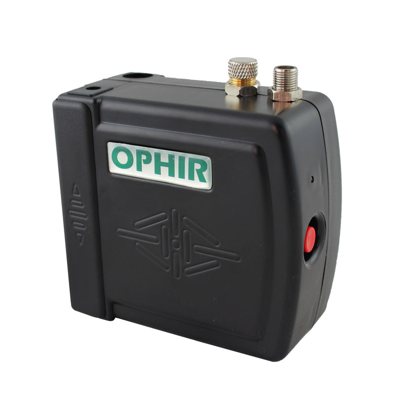 OPHIR 12V DC Portable Mini Air Dual-Action Airbrush Compressor Kit 0.5mm Nozzle for Cake Tattoo Model Hobby Painting