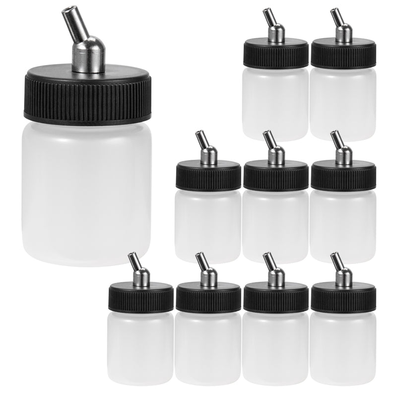 OPHIR High Quality Ink Paint Jar Plastic Airbrush Bottles for Dual Action Make Up Model Beauty Airbrush