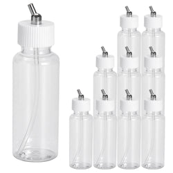 OPHIR Plastic Dual Action Airbrush Bottles Professional  Air Brush Paint Cup for Hobby Tattoo Cake Make Up