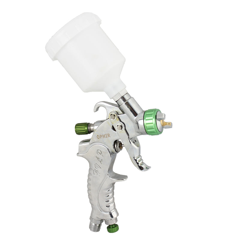 OPHIR Hvlp Spray Gun 0.8mm Tip Basecoat Auto Paint with Plastic Cup for Car Model Painting