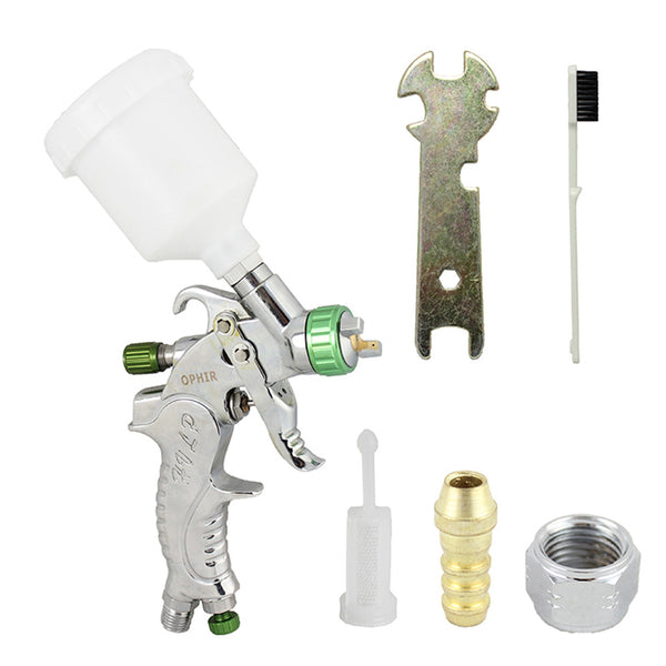 OPHIR Hvlp Spray Gun 0.8mm Tip Basecoat Auto Paint with Plastic Cup for Car Model Painting