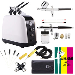 OPHIR Professional Dual Action Airbrush Kits with Air Compressor Airbrush Connectors for Body Painting Body Art Tattoo