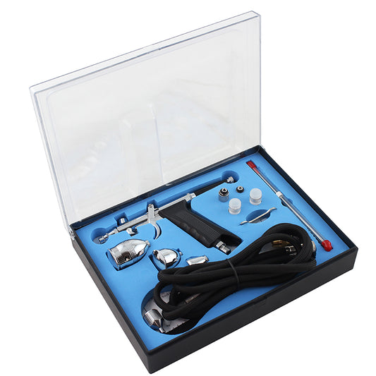 OPHIR Double-Action Spray Gun 0.3mm,0.5mm,0.8mm Nozzle Set Trigger Air-Paint Control Spray Gun Kit with 3 Cups for Hobby Painting