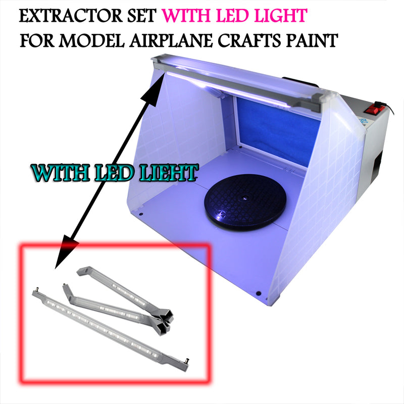 Master Airbrush Extra Large Dual Fan Lighted Portable Hobby Airbrush Spray  Booth with LED Lighting for Painting All Art, Cake, Craft, Hobby, Nails