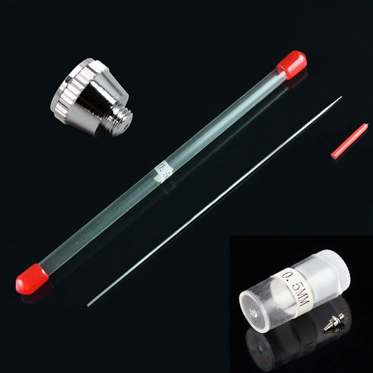 OPHIR Airbrush Spray Gun 0.35mm 0.5mm Replacement Nozzle Needle Nozzle Cap for AC072 Airbrush