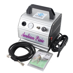 OPHIR Adjustable Airbrush Air Compressor with Air Hose Filter for Cake Model Tattoo Beauty