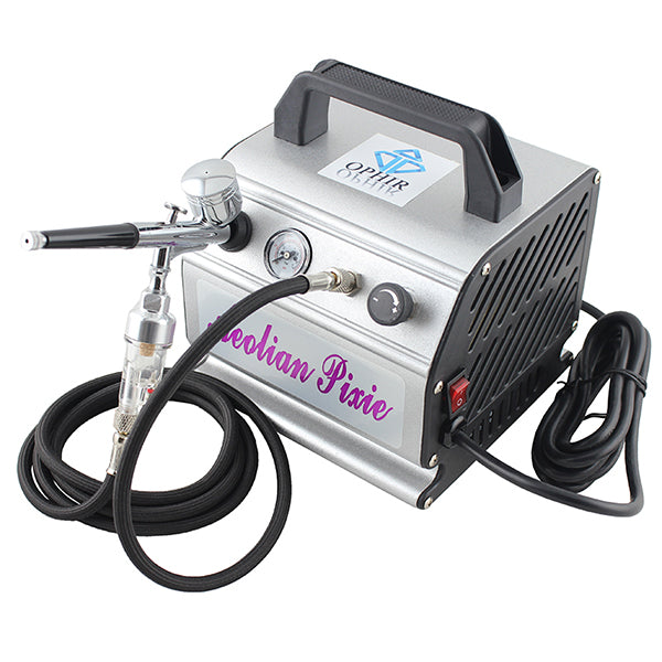 OPHIR Dual Action Gravity Airbrush Model Tattoo Body Art Makeup Spray Gun Set with Compressor 110V/220V