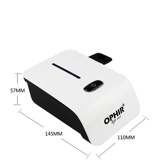 OPHIR Dual Action Airbrush Kit  with White Air Compressor for Temporary Tattoo Makeup Nail Art Beauty 5 Adjustable Speed