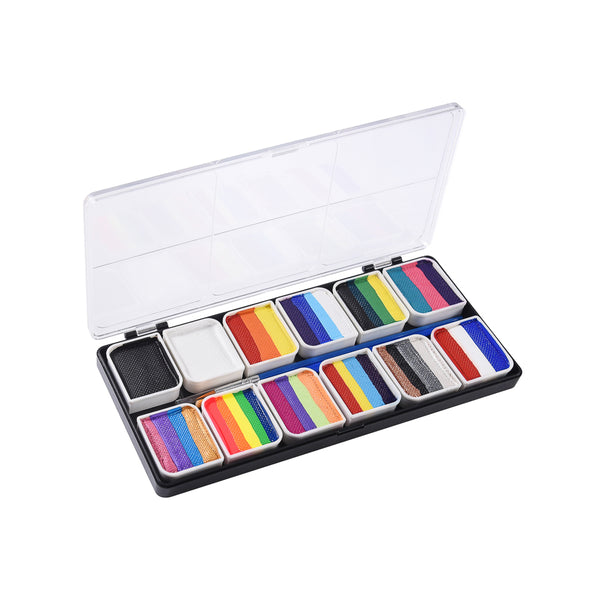 OPHIR Rainbow Face Paint Body Painting for Halloween Special Stage Makeup 144g Basic Colors