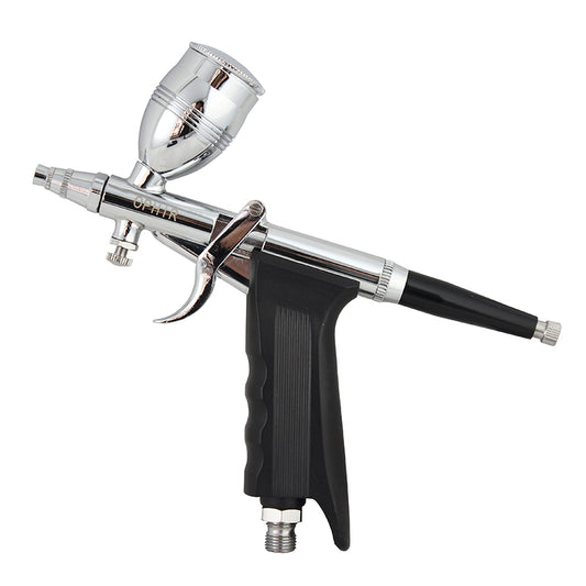 OPHIR Double-Action Spray Gun 0.3mm,0.5mm,0.8mm Nozzle Set Trigger Air-Paint Control Spray Gun Kit with 3 Cups for Hobby Painting
