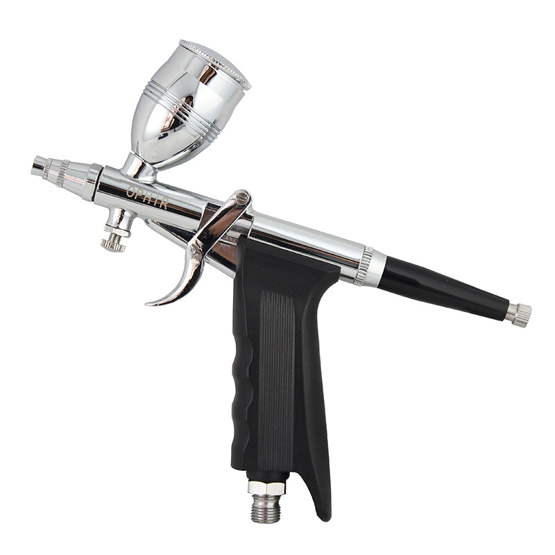 3 Cup Pro 0.3mm Spray Gun Pistol Trigger Dual-Action Airbrush Set Kit Hobby