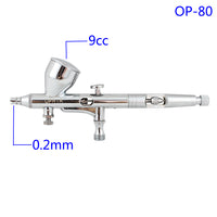 OPHIR Dual Action Body Model Airbrush Kit with Airbrush Holders and 1/8 & 1/8 Air Hose Splitter Set Adjustable
