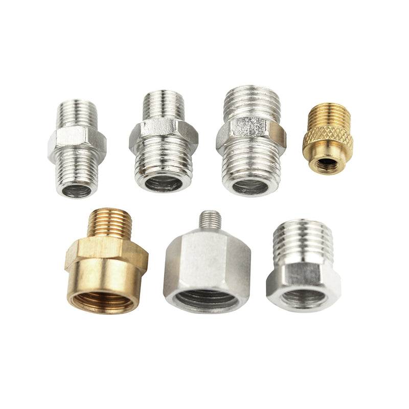 Speder Professional 7pcs Airbrush Adaptor Kit Fitting Connector Set for Air Compressor & Airbrush Hose