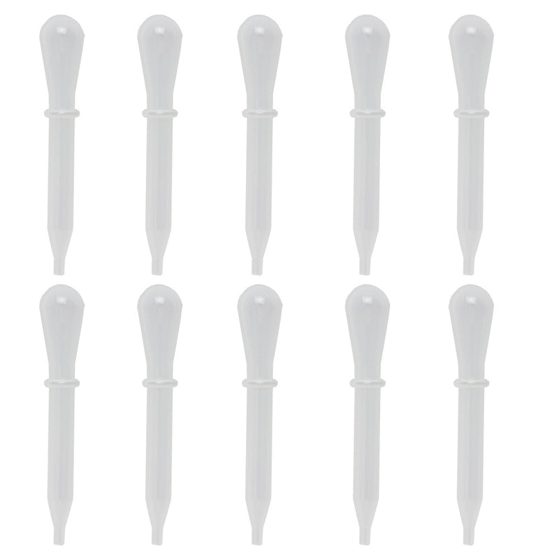 OPHIR 10 PCS Plastic Droppers Airbrush Droppers for Nail Liquid Essential Oils Tattoo Ink Pigment