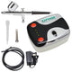 OPHIR  Air-Brush Kit 0.3mm Dual Action Body Paint Spray Gun Black 12V DC Mini Air Compressor for Makeup Airbrushing Nail Art Temporary Tattoo