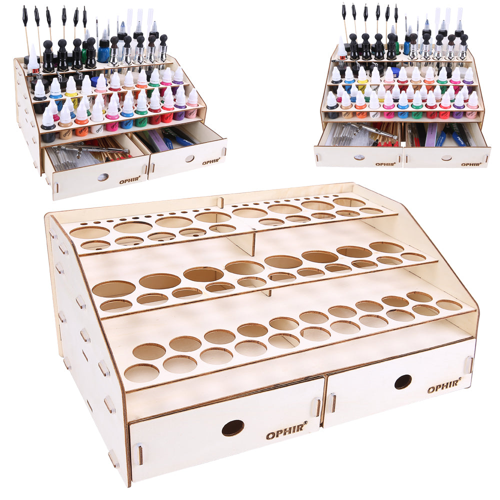 Paint Machine Storage Rack Wooden Paint Rack | Model Tools Storage | Tools Organizer | OPHIR ...