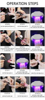 OPHIR Airbrush Pigment 3 Step UV Nail Gel Polish The Best Quality Nail Gel  for Nail