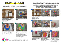 OPHIR Glossy Gel, Varnish for Acrylic Pouring Paint & Art Paintings