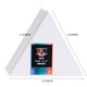 OPHIR Triangle Stretched Painting Art Canvas, White Blank Cotton Canvas Boards, Pack of 4