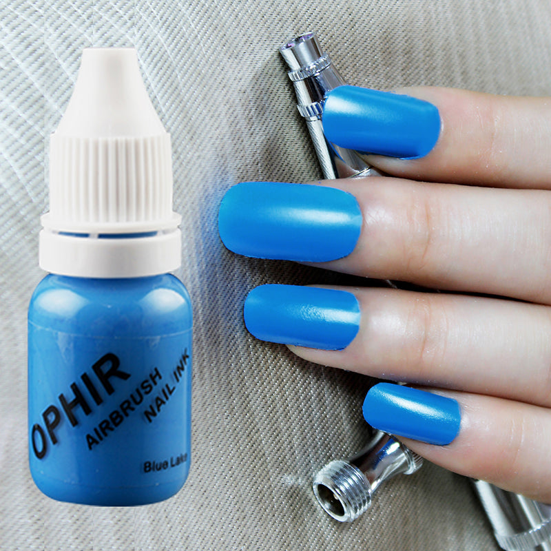 OPHIR 12 Colors Airbrush Nail Ink Pigment w/ Color Wheel 10ML/Bottle  Acrylic Water Nail Ink for Nail Art Stencil Paint _TA098