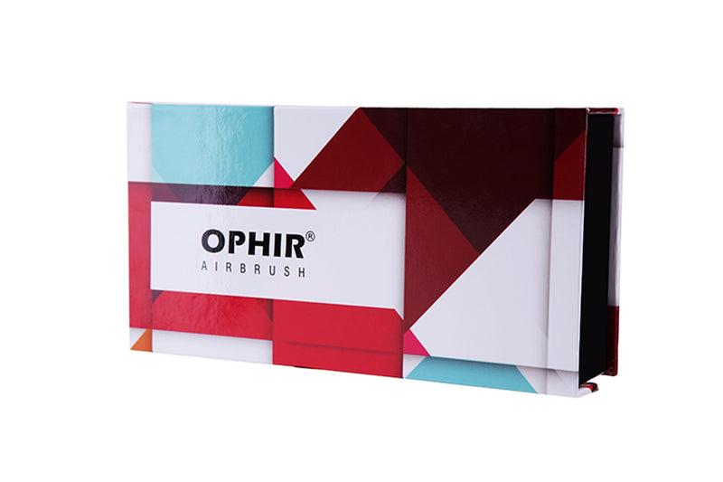 OPHIR Professional Airbrush 0.35mm Nozzle Spray Down-Pot Dual Action Nail Airbrush Hobby Model Tattoo Painting Kit Gun Paint